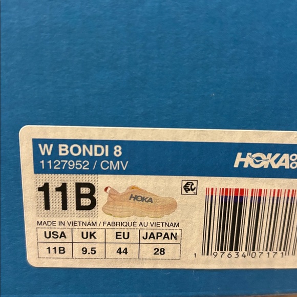 Hoka Womens Bondi 8 Cream Vanilla Running Shoes - Picture 9 of 9